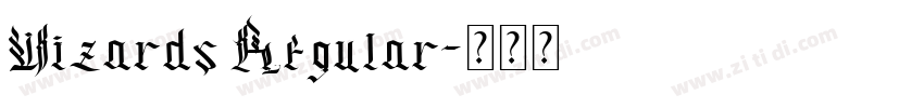 Wizards Regular字体转换